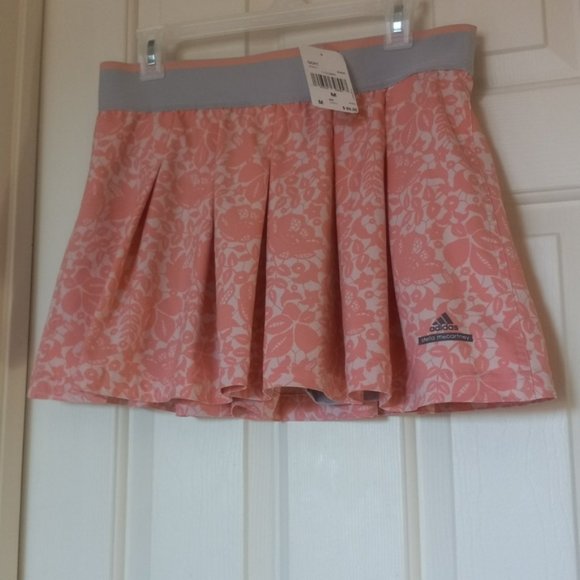 Nwt Adidas Stella McCartney pleated Tennis Skirt Skort Shorts M Medium - Picture 4 of 11